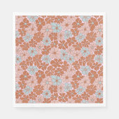 Retro Floral Seamless Pattern Servet (Voorkant)