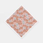 Retro Floral Seamless Pattern Servet (Hoek)