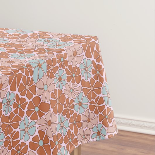 Retro Floral Seamless Pattern Tafelkleed (Voorbeeld)