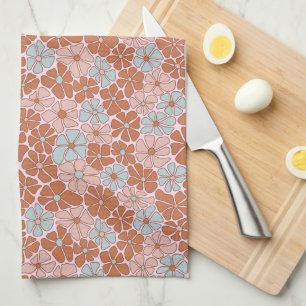Retro Floral Seamless Pattern Theedoek