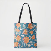 Retro Floral Seamless Pattern Tote Bag (Voorkant)