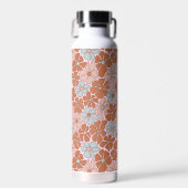 Retro Floral Seamless Pattern Waterfles (Voorkant)