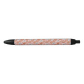 Retro Floral Seamless Pattern Zwarte Inkt Pen (Voorkant)