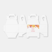 Retro Floral Six is Vibe Groovy 6e verjaardag Bedankdoosjes (Uitgevouwen)