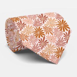 Retro Floral Spring Garden Stropdas