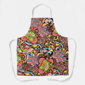 Retro Floral Swirl Schort (Voorkant)