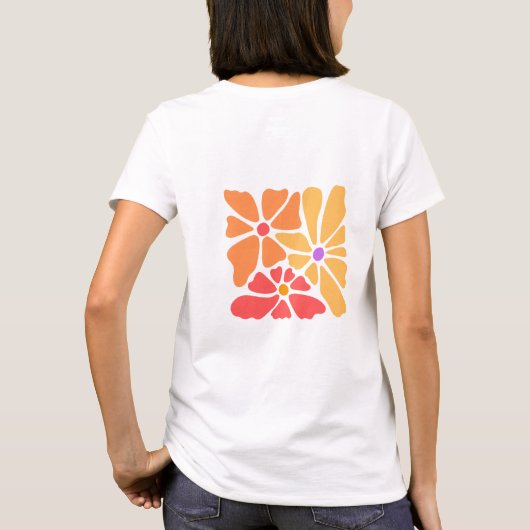 Retro Floral T-shirt (Achterkant)