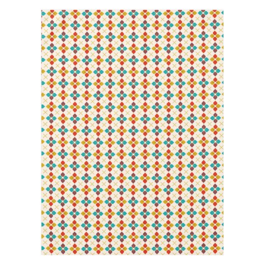 Retro Floral Tafelkleed (Voorkant)