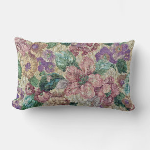 retro floral tapestry kussen