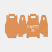 Retro Floral vier ooit groovy 4e verjaardag Bedankdoosjes (Uitgevouwen)