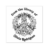 Retro Floral Vredesteken uit de bibliotheek van Zelfinktende Stempel (Design)