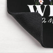 Retro Floral Wdnc We Do Not Care Club  Muismat (Hoek)