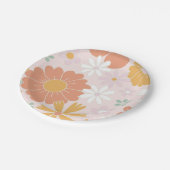Retro Floral Wild Flower verjaardagspapier Bord (Gekanteld)