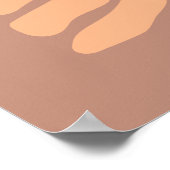 Retro florale abstracte kunst poster (Hoek)