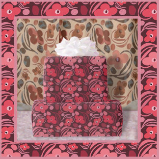 Retro florale cadeaupapier