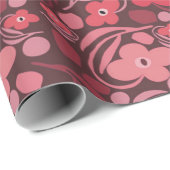 Retro florale cadeaupapier (Rol Hoek)