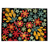 Retro. Florale motieven 2 Large Cadeautasje (Achterkant)