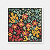 Retro. Florale motieven 2 Servetten (Voorkant)