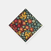 Retro. Florale motieven 2 Servetten (Hoek)