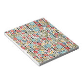 Retro, florale retro notitieblok (Schuin)