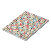 Retro, florale retro notitieblok (Linkerzijde)