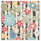 Retro, florale retro stof (Close Up)