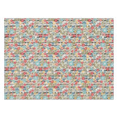 Retro, florale retro tafelkleed (Voorkant (Horizontaal))