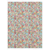 Retro, florale retro tafelkleed (Voorkant)