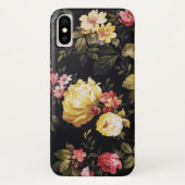 retro florale stof Case-Mate iPhone case (Achterkant)