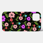 Retro Florals Case-Mate iPhone Case (Achterkant (horizontaal))