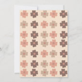 Retro Florals Groovy Bohemian Birthday Kaart (Achterkant)