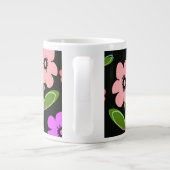 Retro Florals Grote Koffiekop (Achterkant)