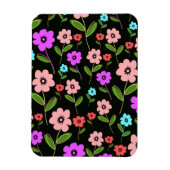 Retro Florals Magneet (Verticaal)