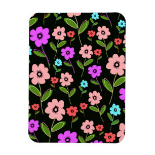 Retro Florals Magneet