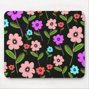 Retro Florals Muismat