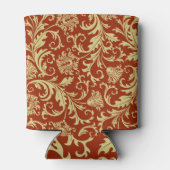 Retro florals:  patroonachtergrond. blikjeskoeler (Achterkant)