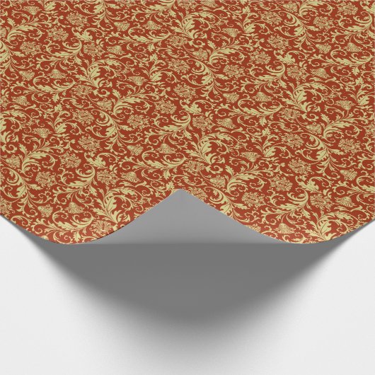 Retro florals:  patroonachtergrond. cadeaupapier (Hoek)