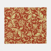 Retro florals:  patroonachtergrond. fleece deken (Voorkant (Horizontaal))
