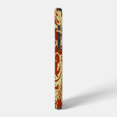 Retro florals: patroonachtergrond. iPhone hoesje (Linkerkant)