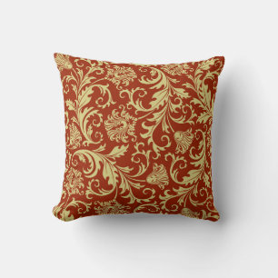 Retro florals: patroonachtergrond. kussen
