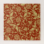 Retro florals: patroonachtergrond. legpuzzel (Verticaal)