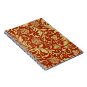 Retro florals:  patroonachtergrond. notitieboek (Rechterzijde)