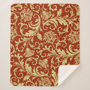 Retro florals:  patroonachtergrond. sherpa deken
