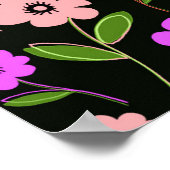 Retro Florals Poster (Hoek)