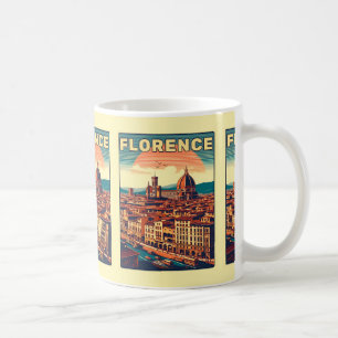 Retro Florence, Firenze Italië reisgeschenken Koffiemok