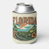 Retro Florida Alligator Blikjeskoeler (Blikje Achterkant)