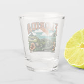 Retro Florida Alligator Shot Glas (Achterkant)