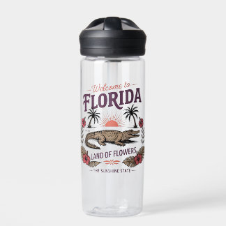 Retro Florida Alligator | Sunshine State Vibes Waterfles