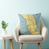 Retro Florida ansichtkaart kaartkussen Kussen (Stoel)
