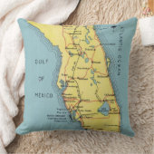 Retro Florida ansichtkaart kaartkussen Kussen (Deken)